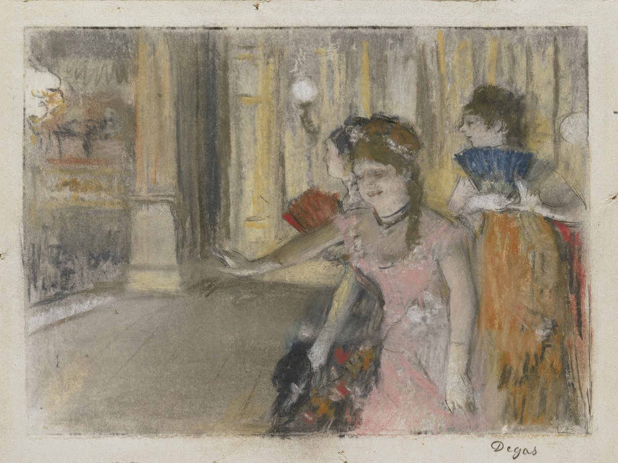 Cantores no palco, 1877-79 de Edgar Degas