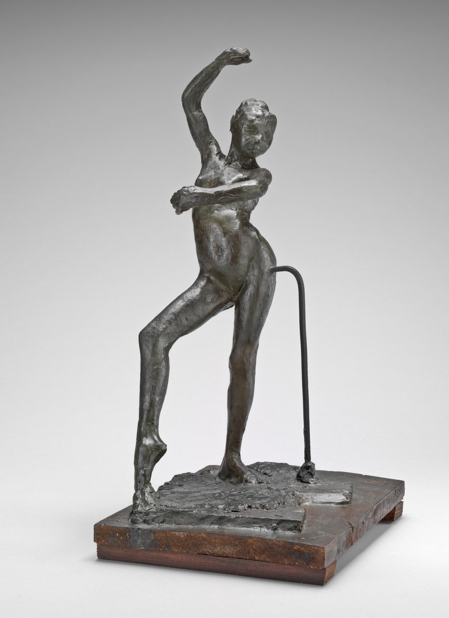 Dança Espanhola, c.1880 (cera de abelha pigmentada, armadura de metal, sobre base de madeira) de Edgar Degas