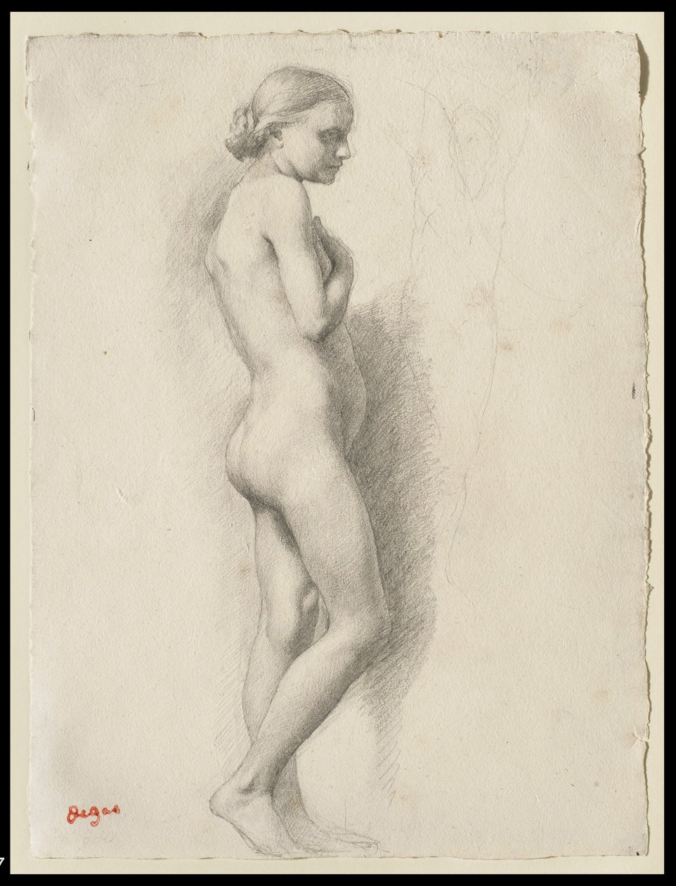 Nu em pé, c.1860-65 de Edgar Degas