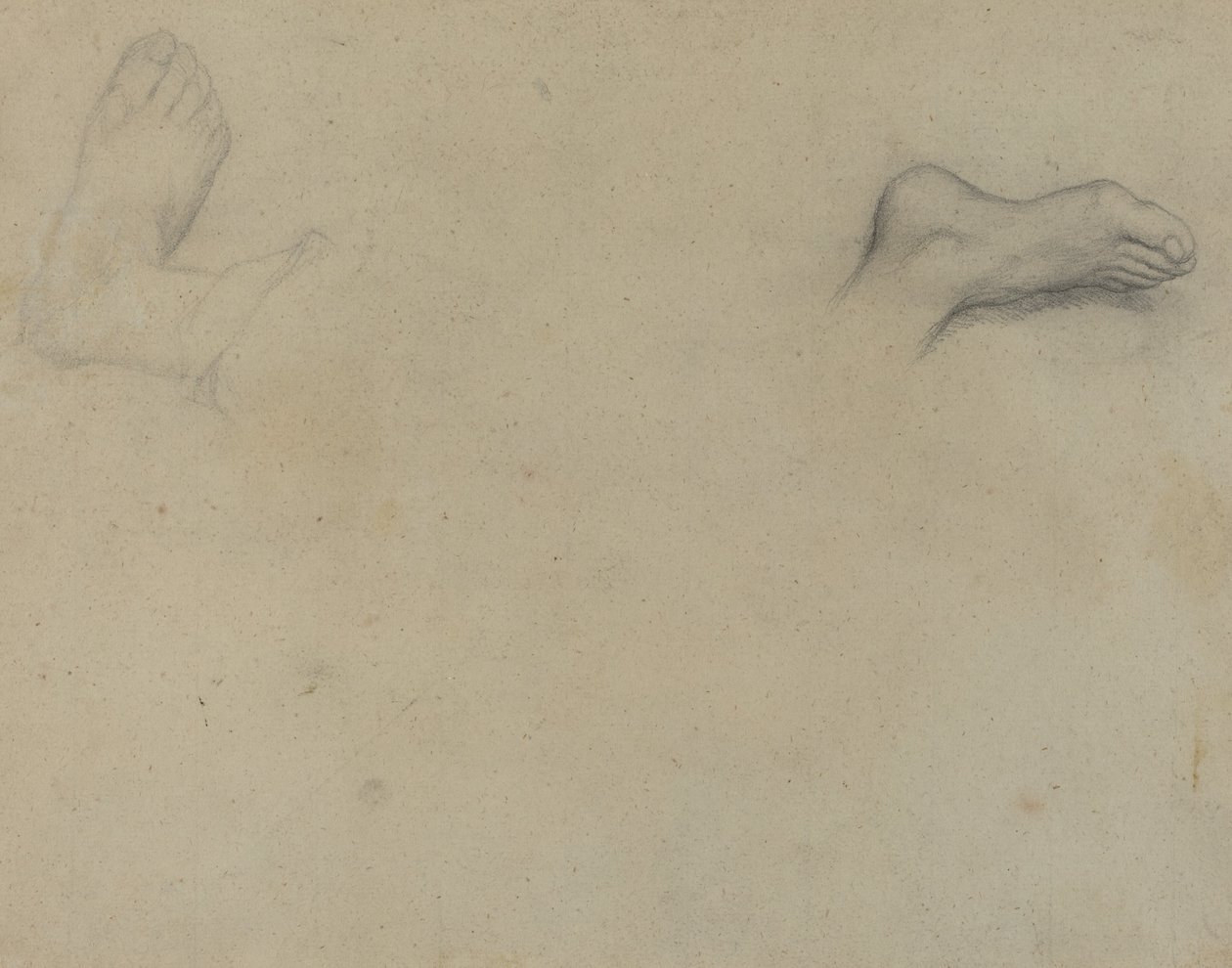 Estudos dos Pés [verso] de Edgar Degas