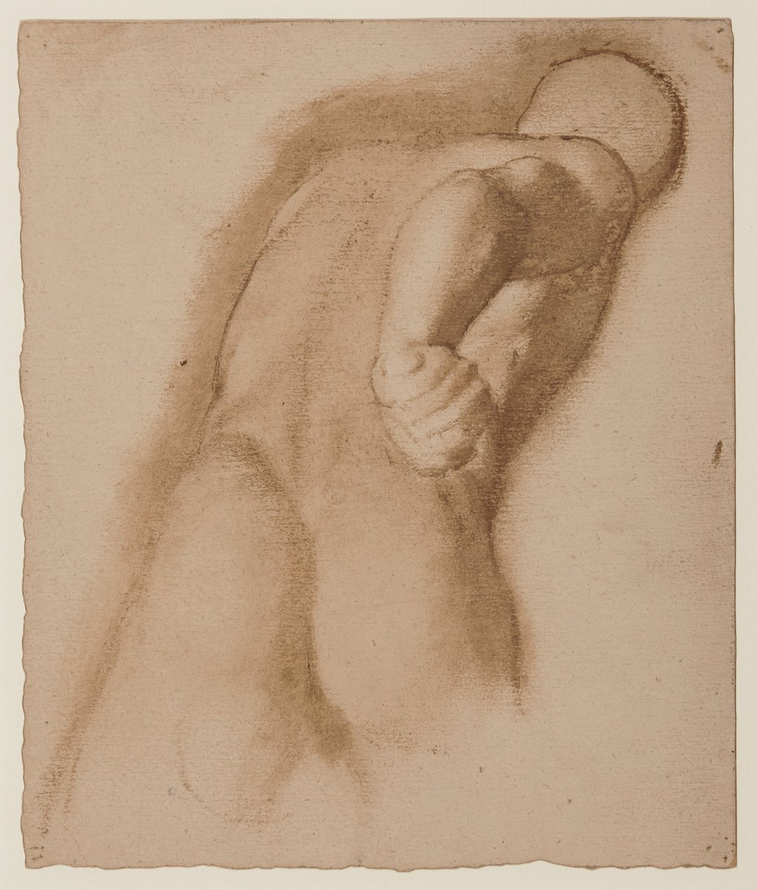 Estudo após Agásias de Éfeso, "Gladiador Borghese", c.1855 de Edgar Degas