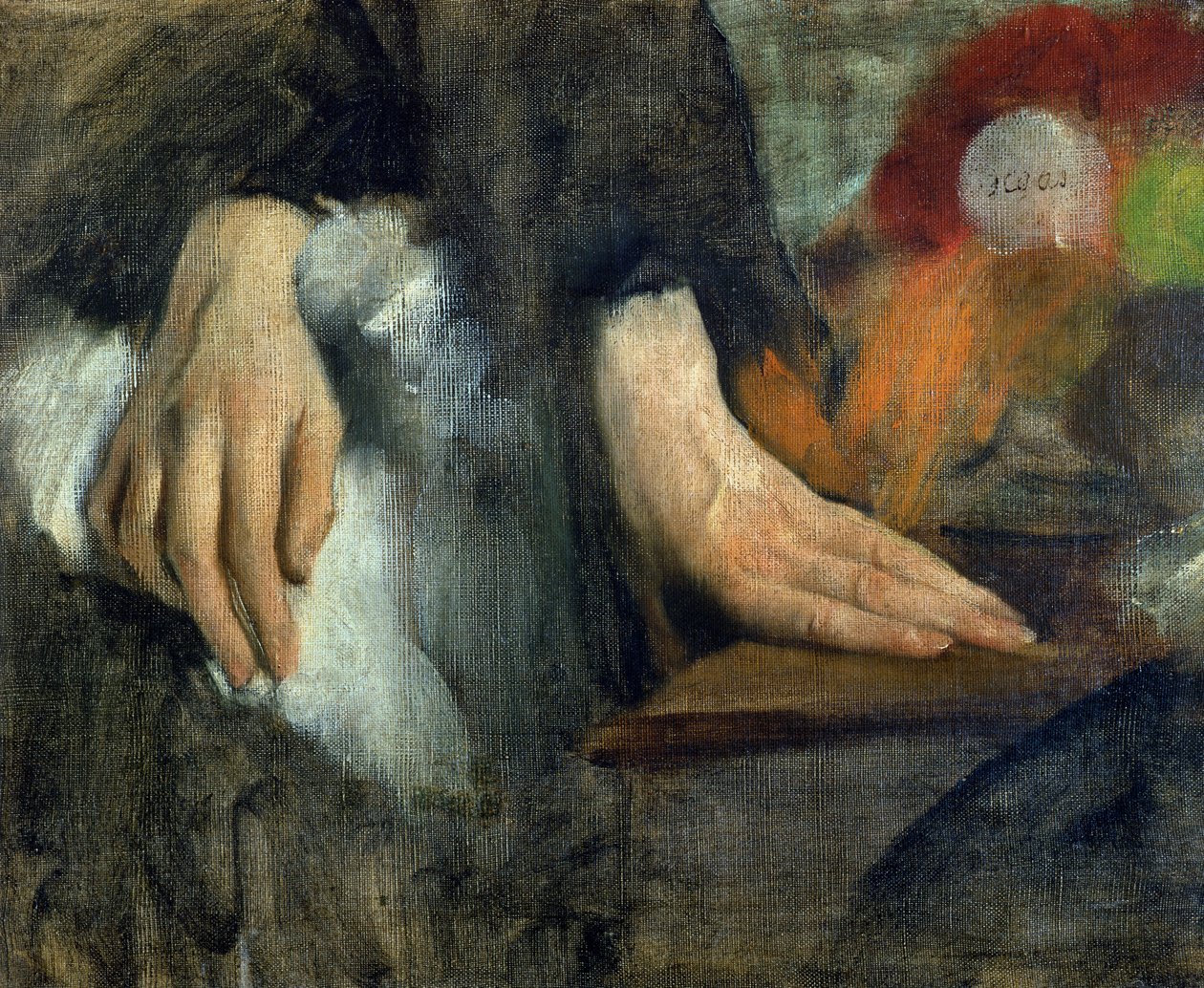 Estudo das Mãos, 1859-60 de Edgar Degas