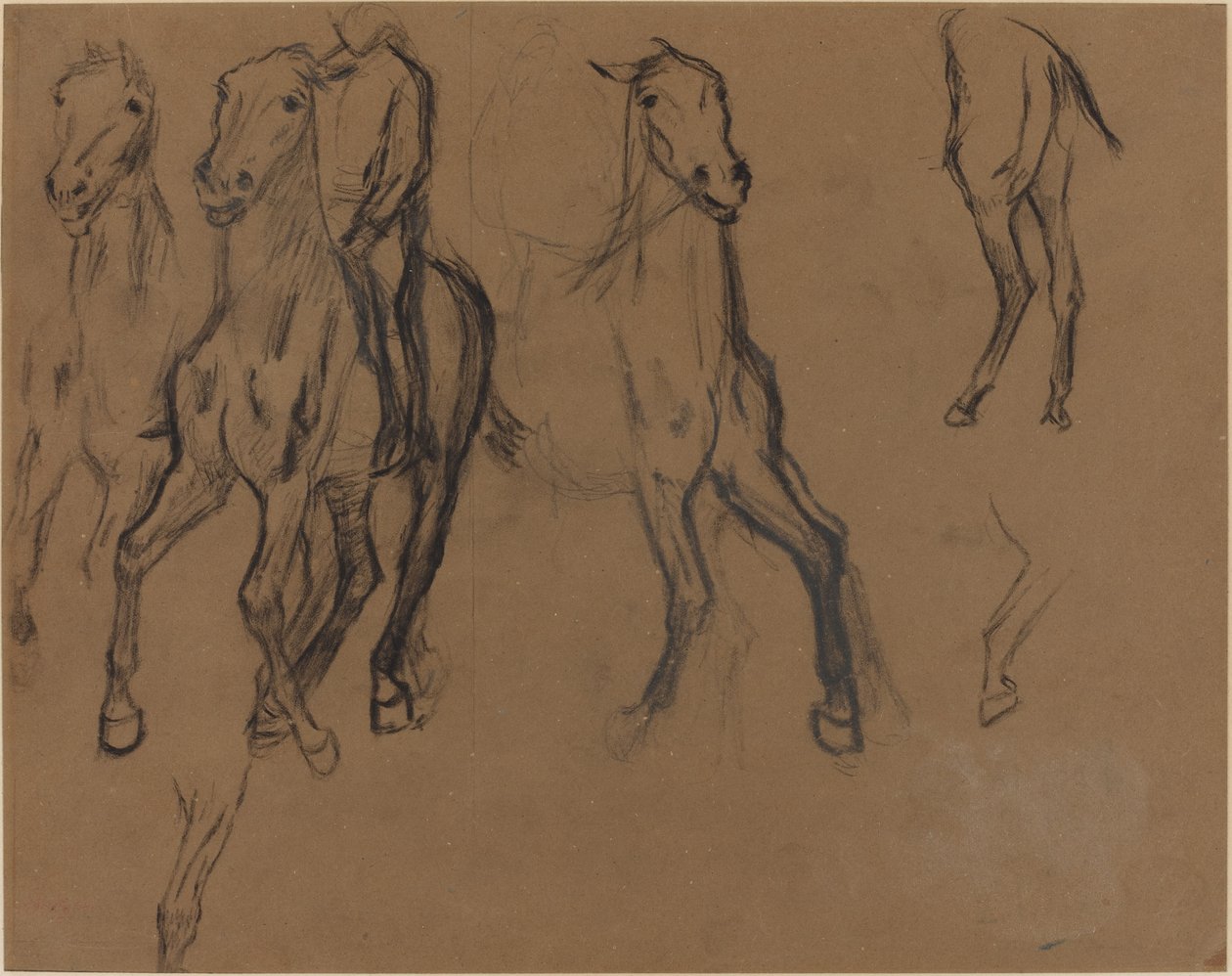 Estudo de Cavalos, c. 1886. de Edgar Degas
