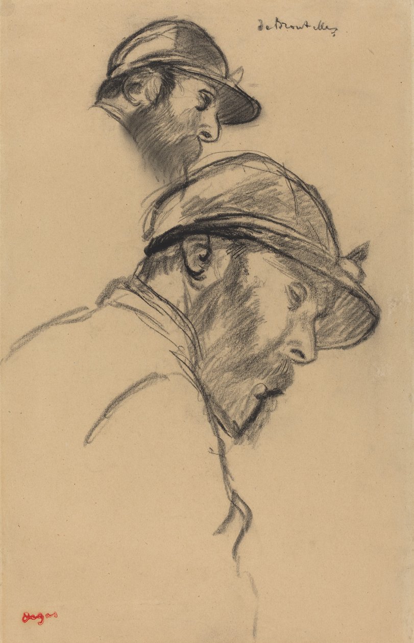 Estudo de um jóquei (M. de Broutelles) de Edgar Degas