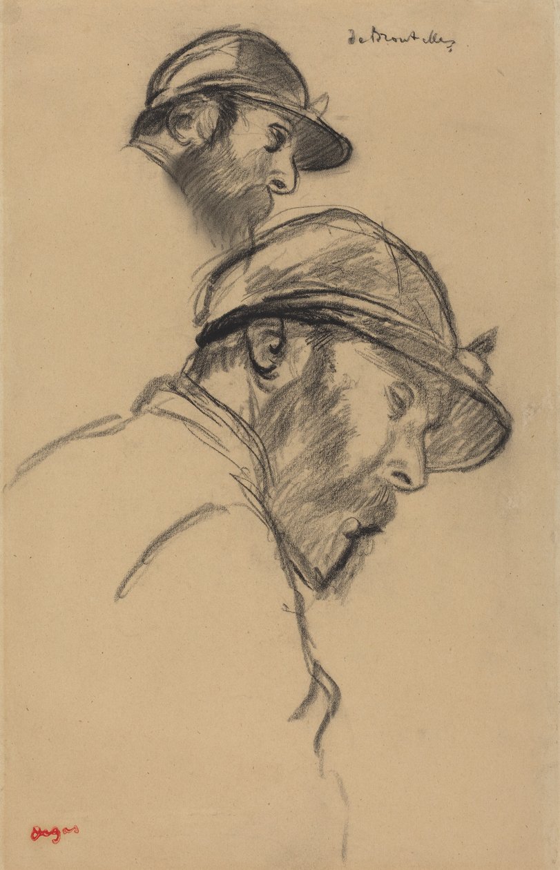 Estudo de um jóquei (M. de Broutelles) de Edgar Degas