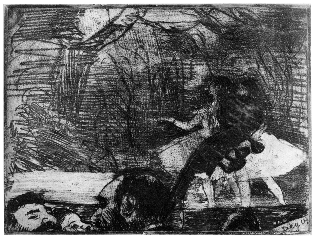 Em cena, c1850-1910 1924 de Edgar Degas