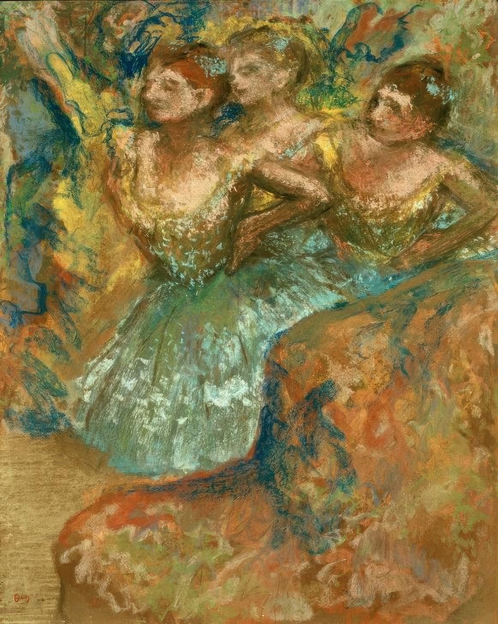 grupo dançarinos de Edgar Degas