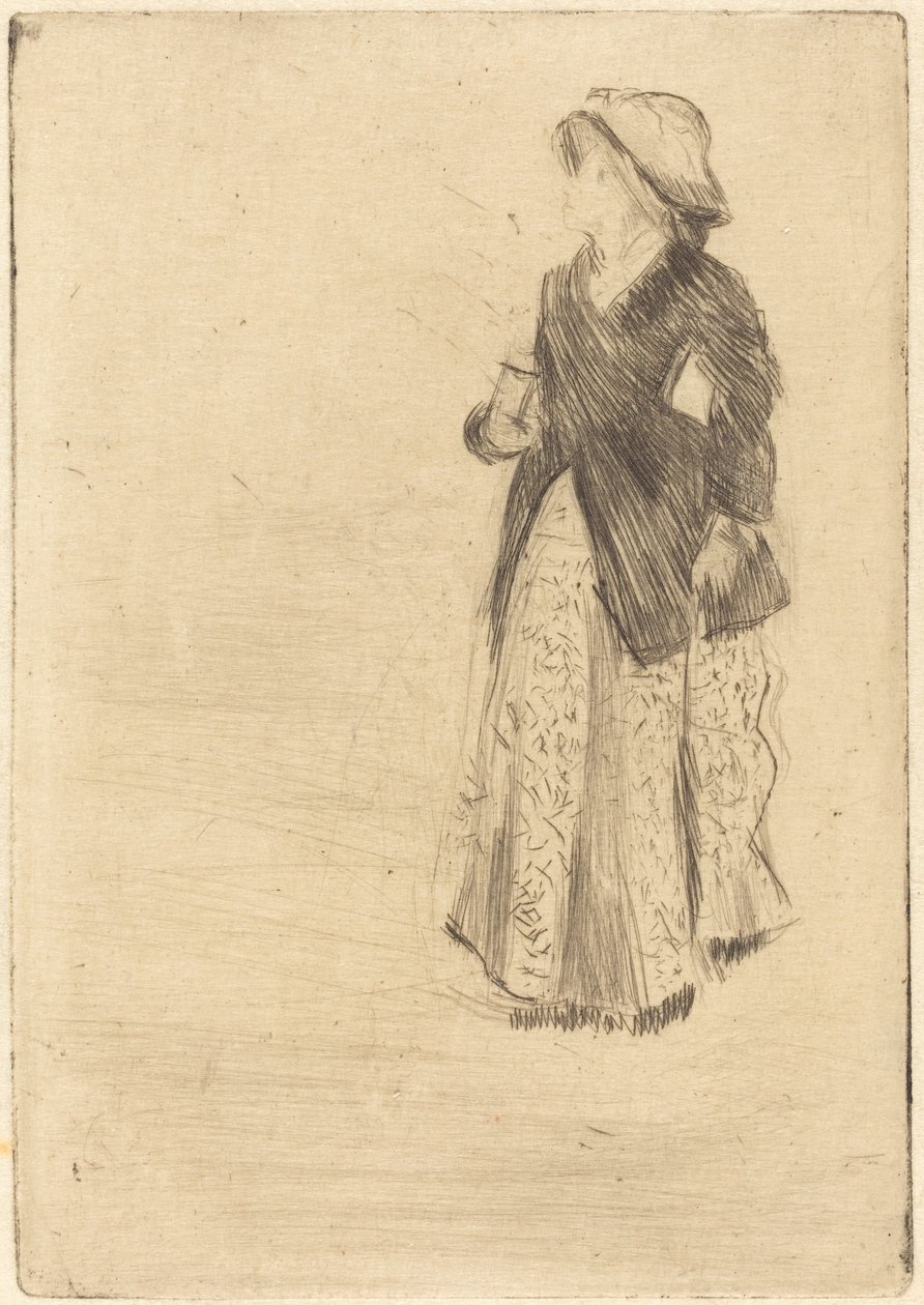 A atriz Ellen Andrée, 1879. de Edgar Degas