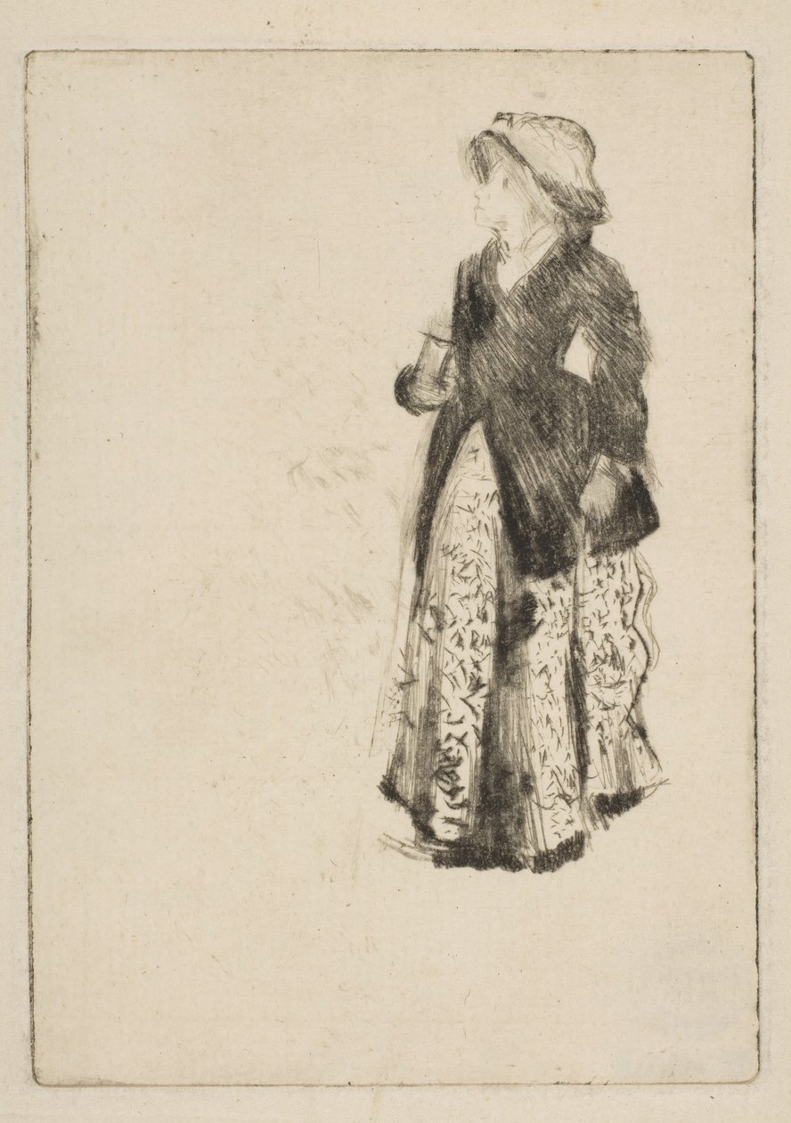 A atriz Ellen Andrée, 1879. de Edgar Degas