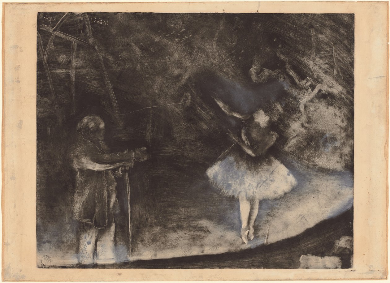 O mestre de balé, c. 1876. de Edgar Degas