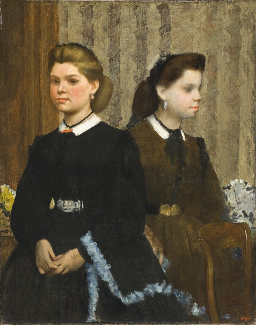 As irmãs Bellelli (Giovanna e Giuliana Bellelli) de Edgar Degas