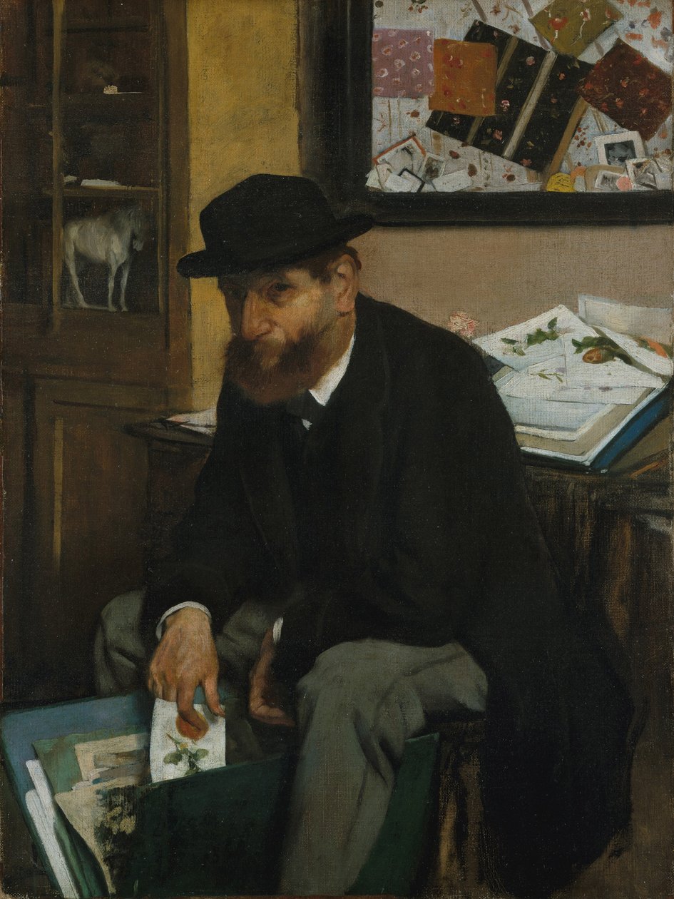 O colecionador de impressões, 1866 de Edgar Degas