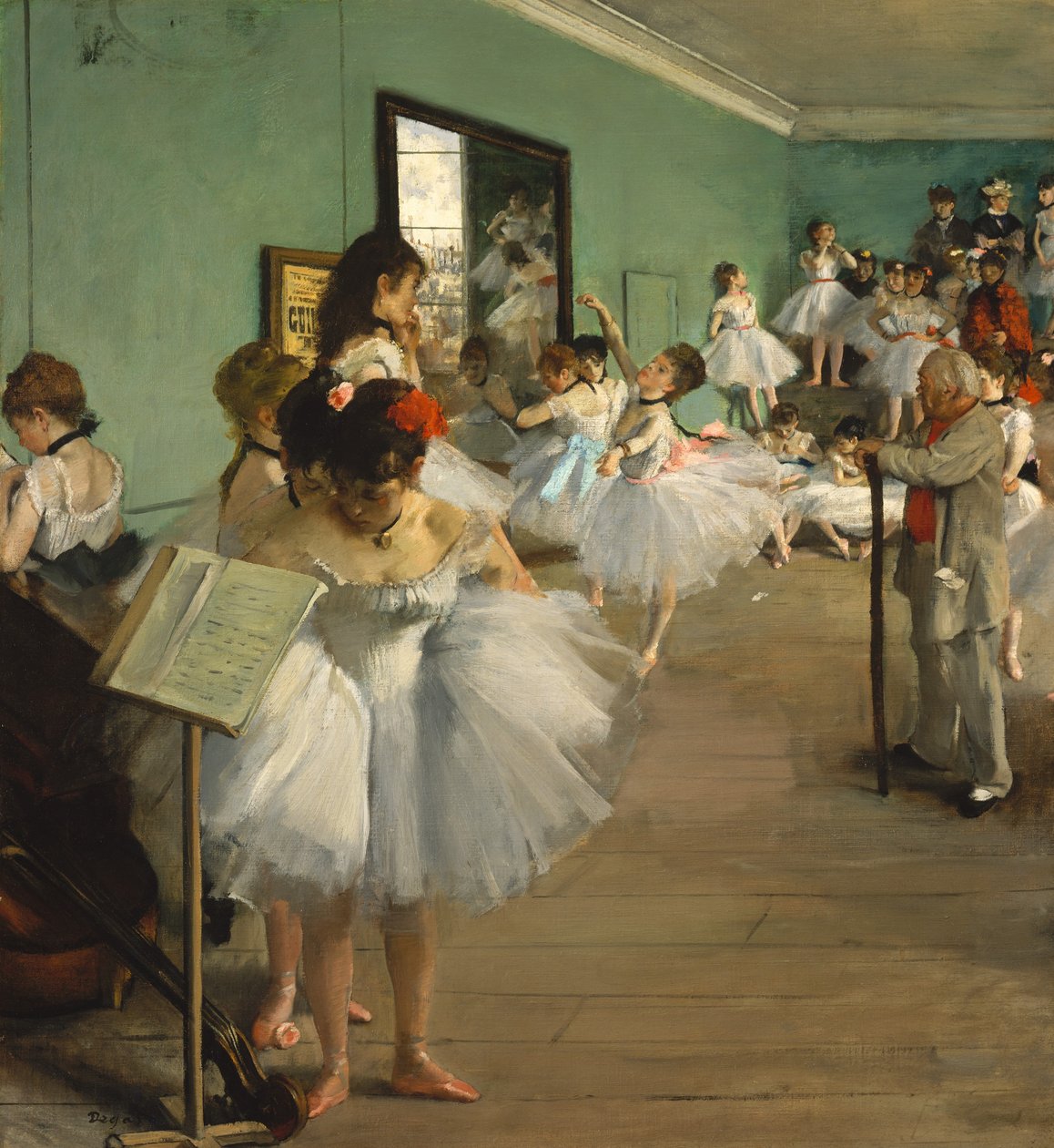 A aula de dança, 1874. de Edgar Degas