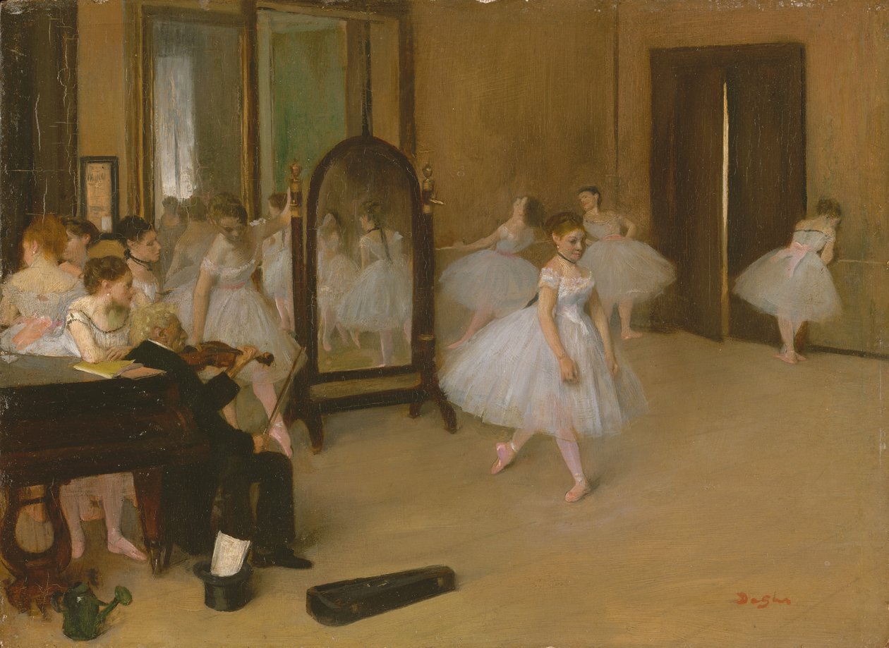 The Dancing Class, c.1871 (óleo sobre tela) de Edgar Degas
