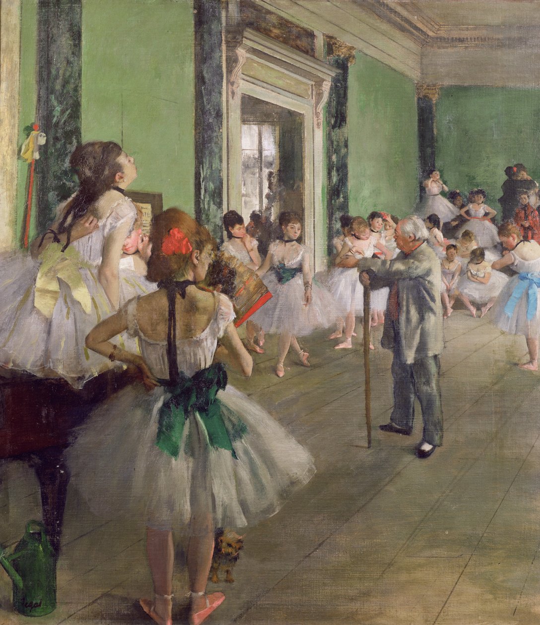 The Dancing Class, c.1873-76 (óleo sobre tela) de Edgar Degas