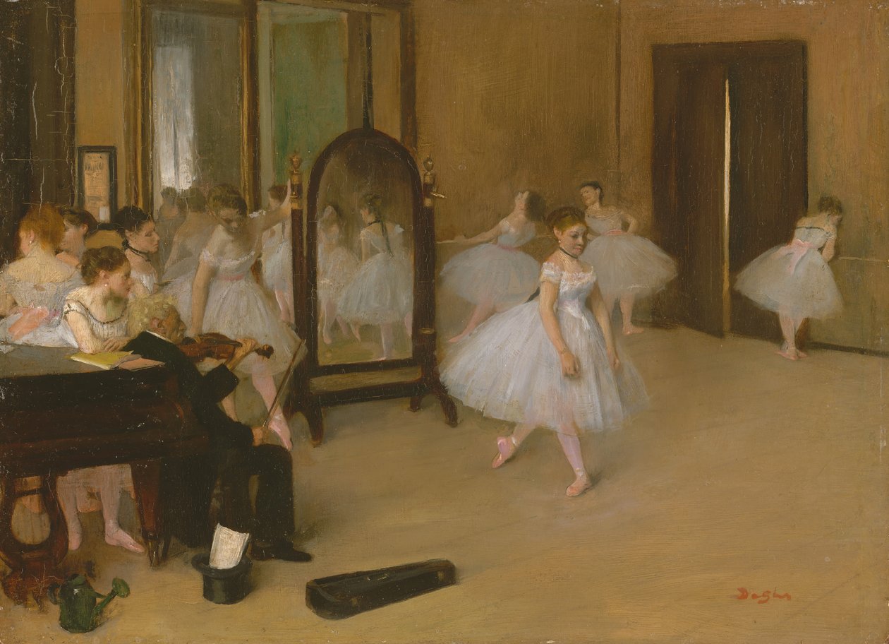 A aula de dança, ca. 1870 de Edgar Degas