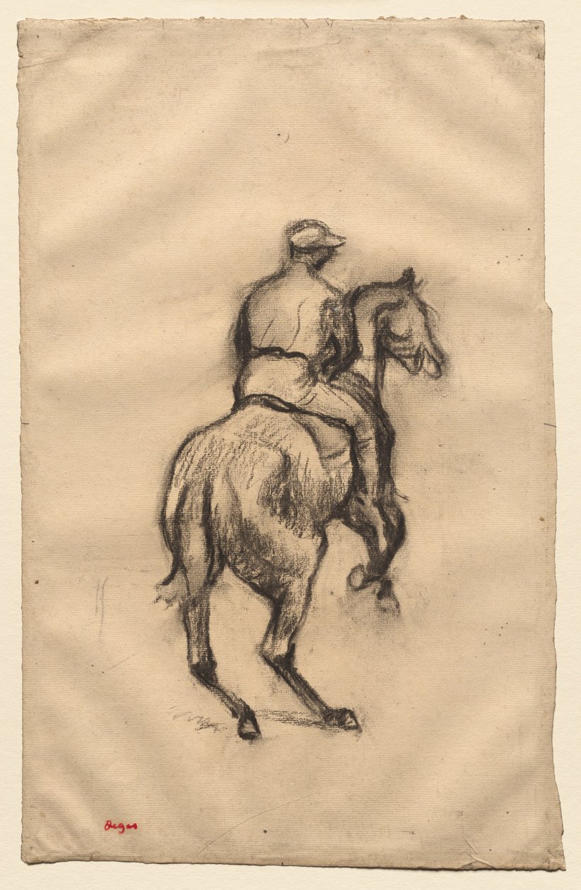O Jockey, c. 1885-1900. de Edgar Degas