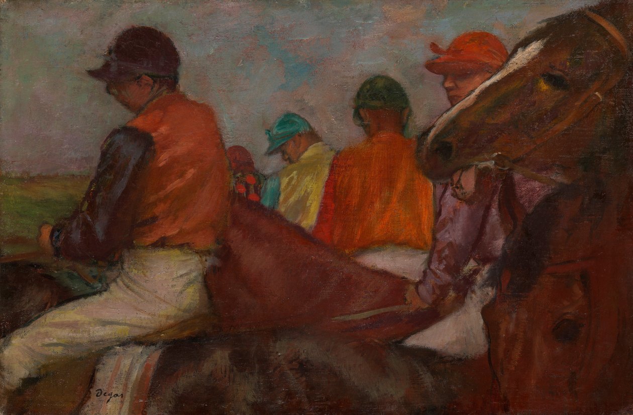 Os Jockeys de Edgar Degas