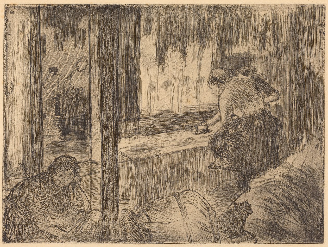 The Laundresses (As lavadeiras (A passagem a ferro)) de Edgar Degas