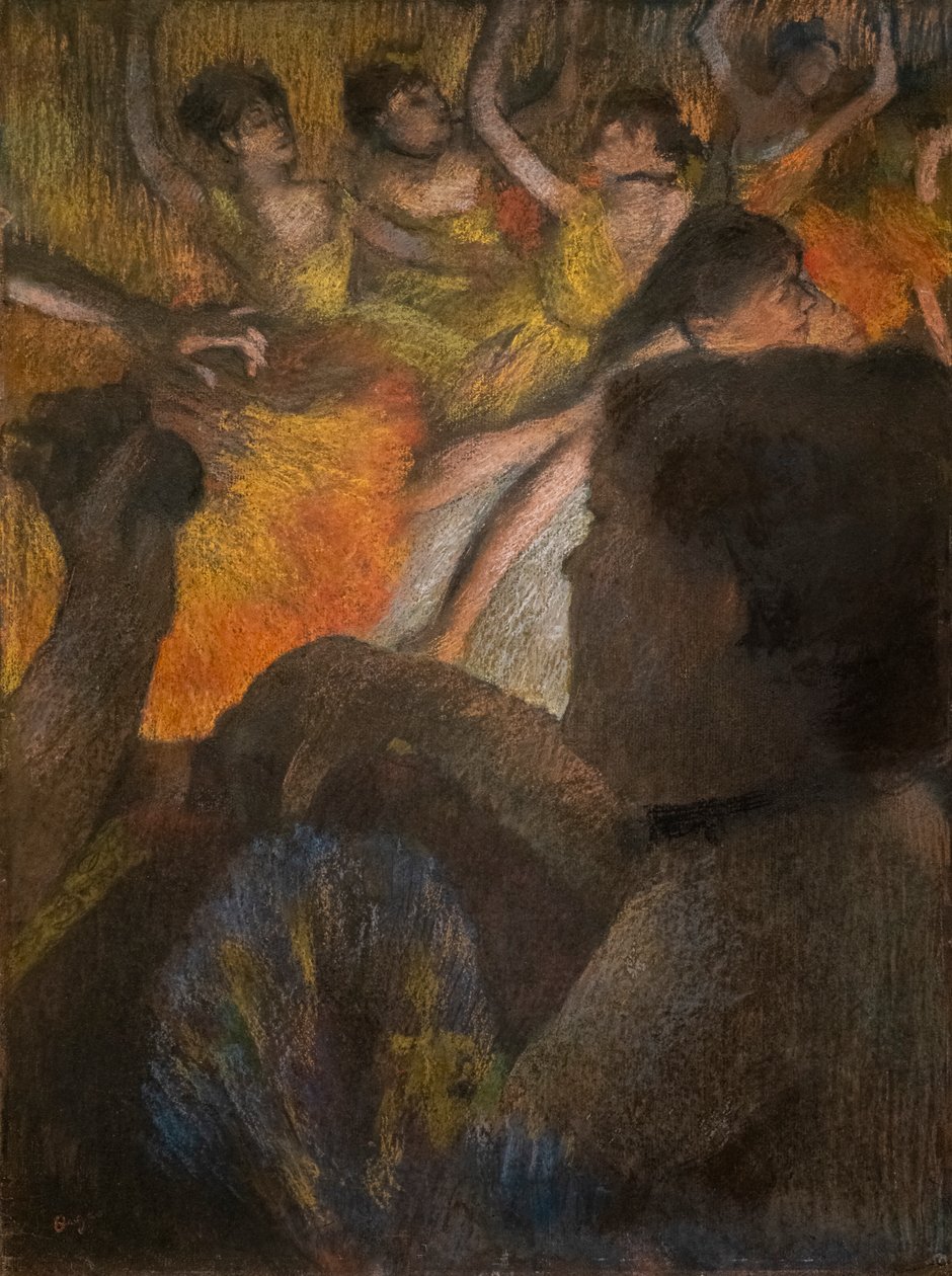 A Loja. 1885. Pastel sobre papel. de Edgar Degas