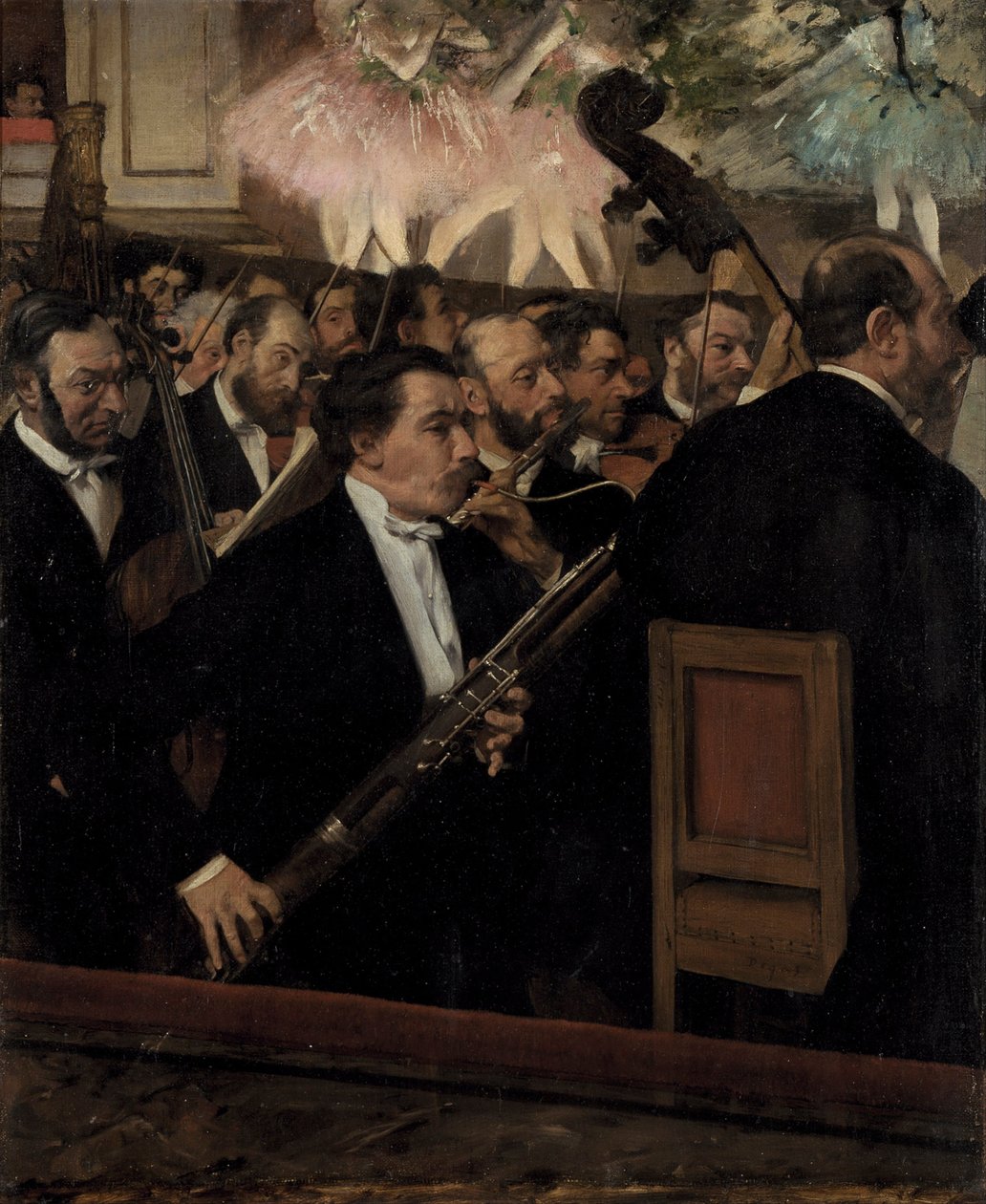 A Orquestra na Ópera, c. 1870 de Edgar Degas