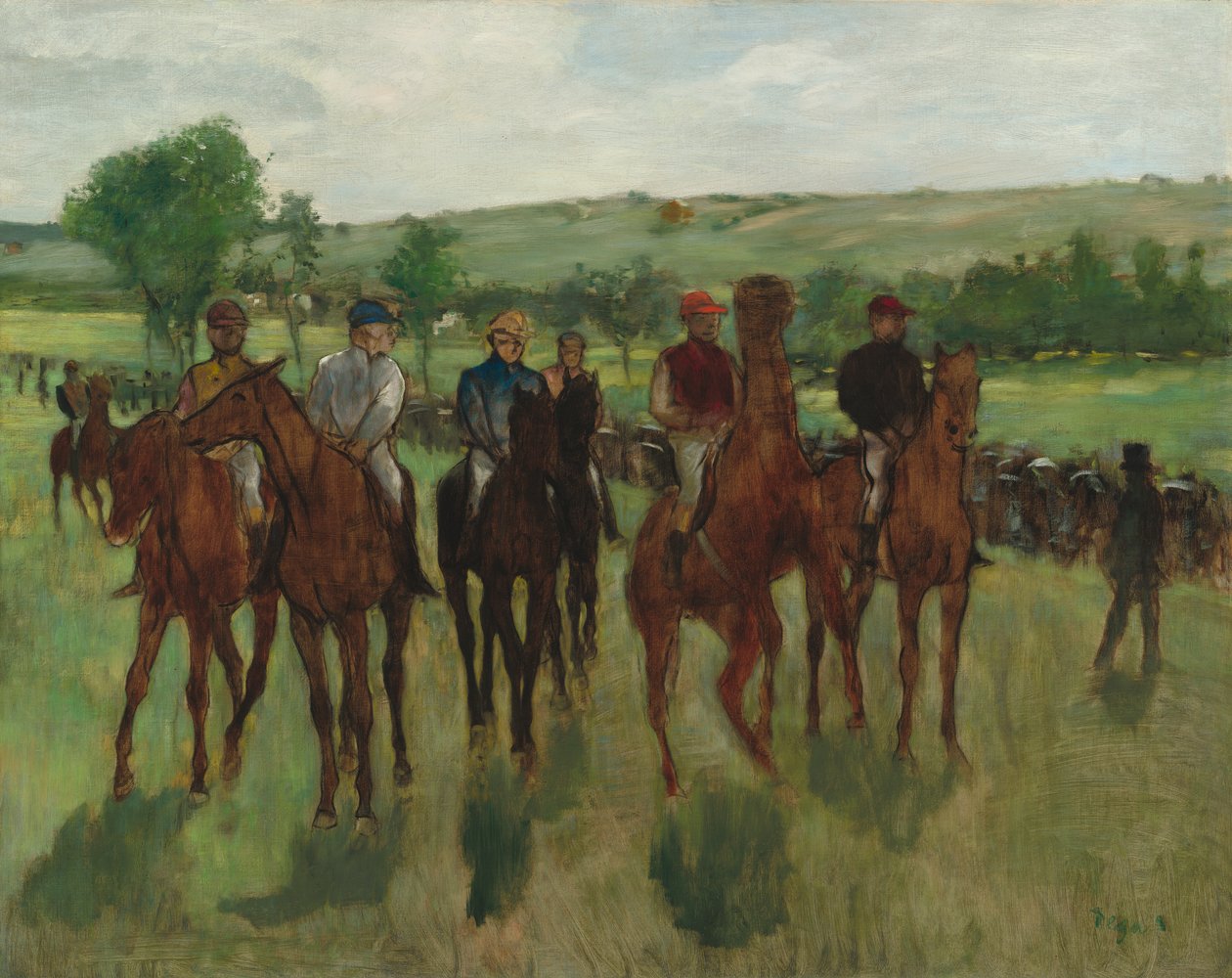 Os Cavaleiros, c.1885 de Edgar Degas