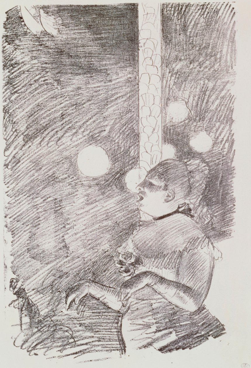 A Canção do Cão, 1876-77 de Edgar Degas