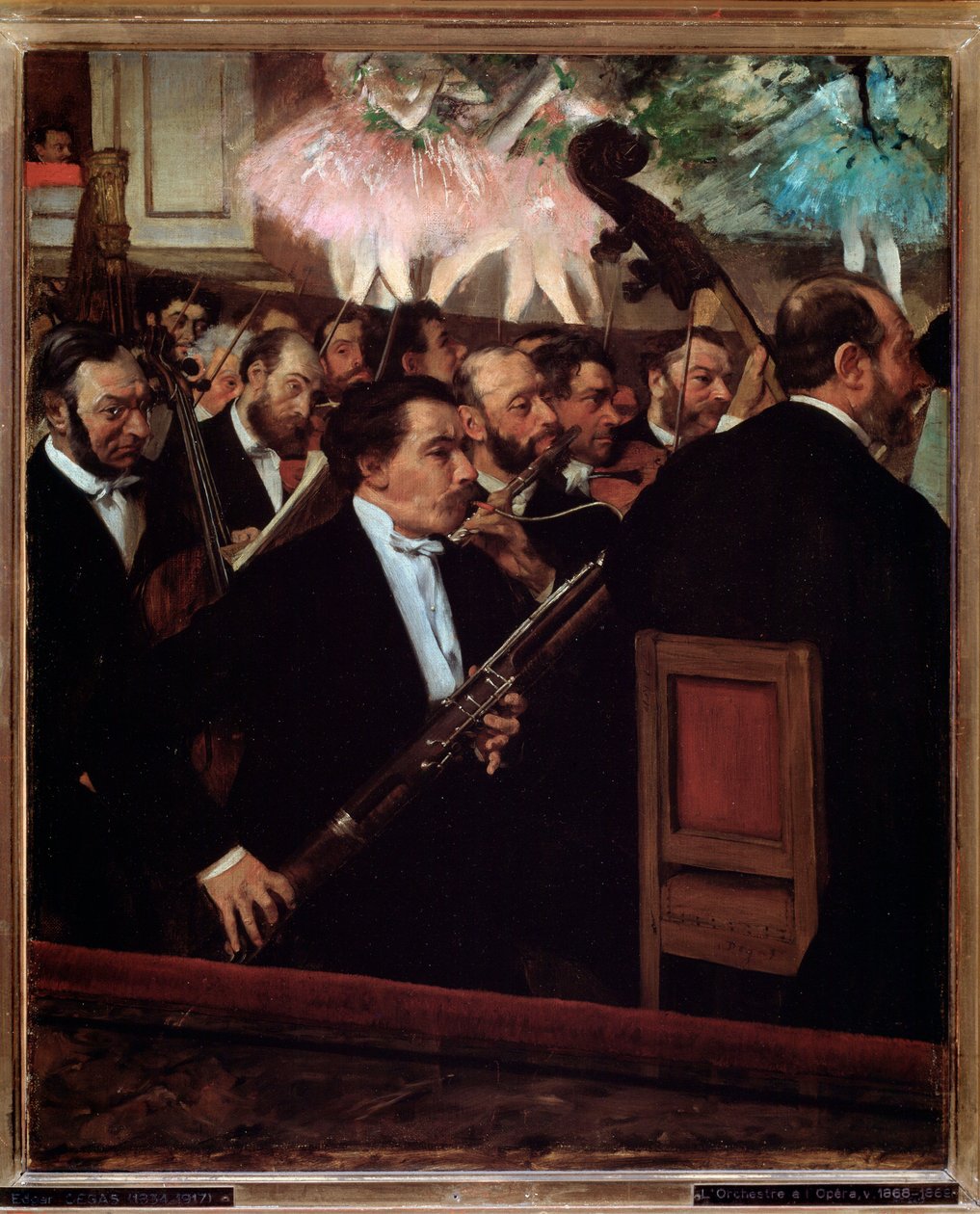 A orquestra da Ópera de Paris de Edgar Degas