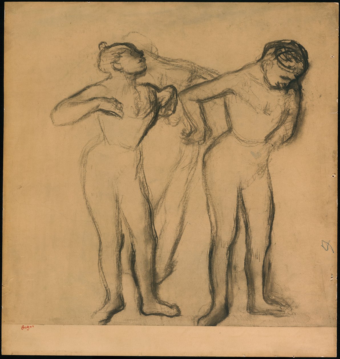 Três bailarinos de Edgar Degas