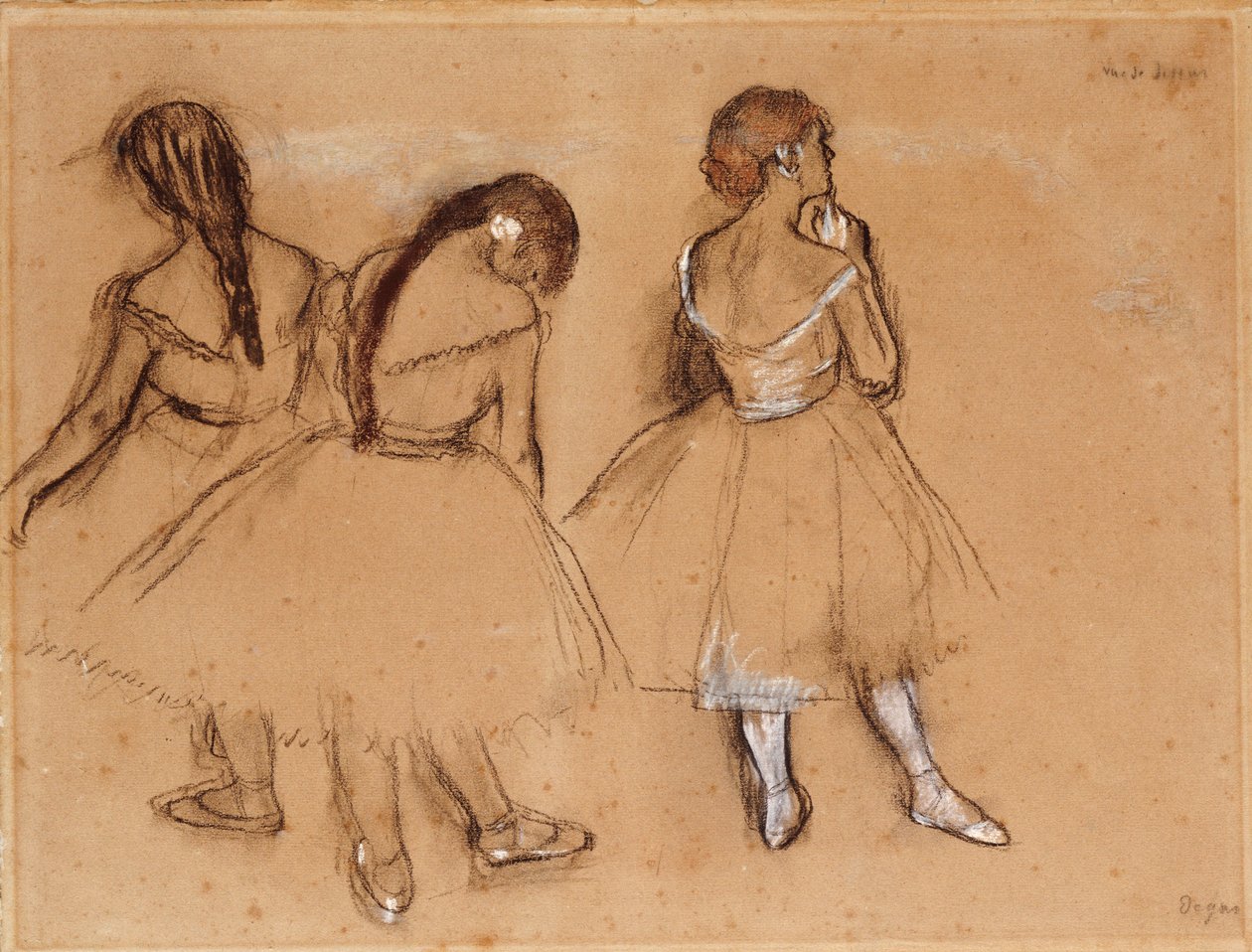 Três dançarinos de Edgar Degas