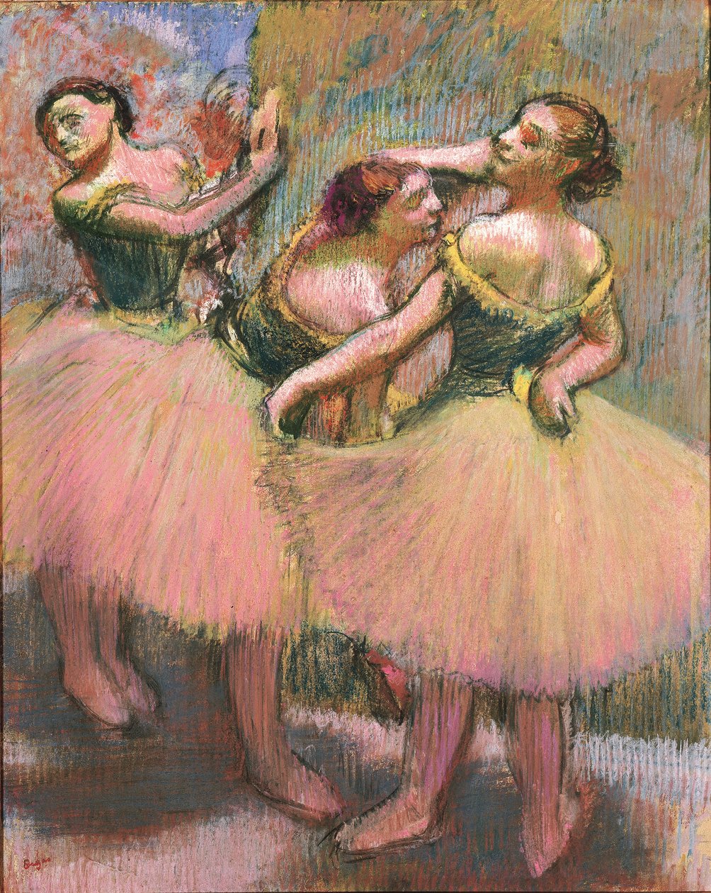 Três dançarinos de Edgar Degas