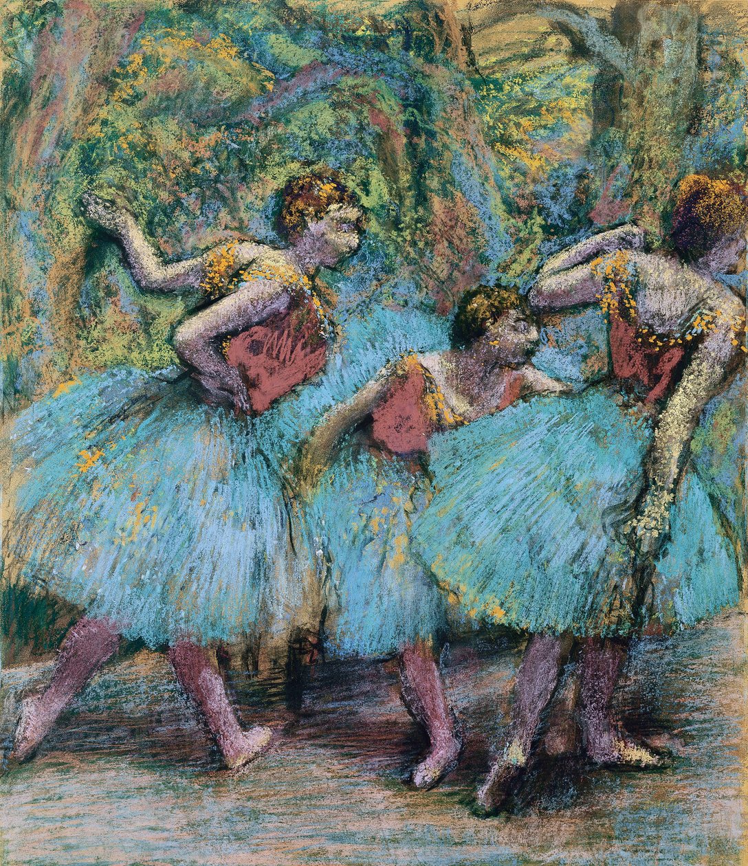 Três dançarinos Três dançarinos, c. 1903 de Edgar Degas