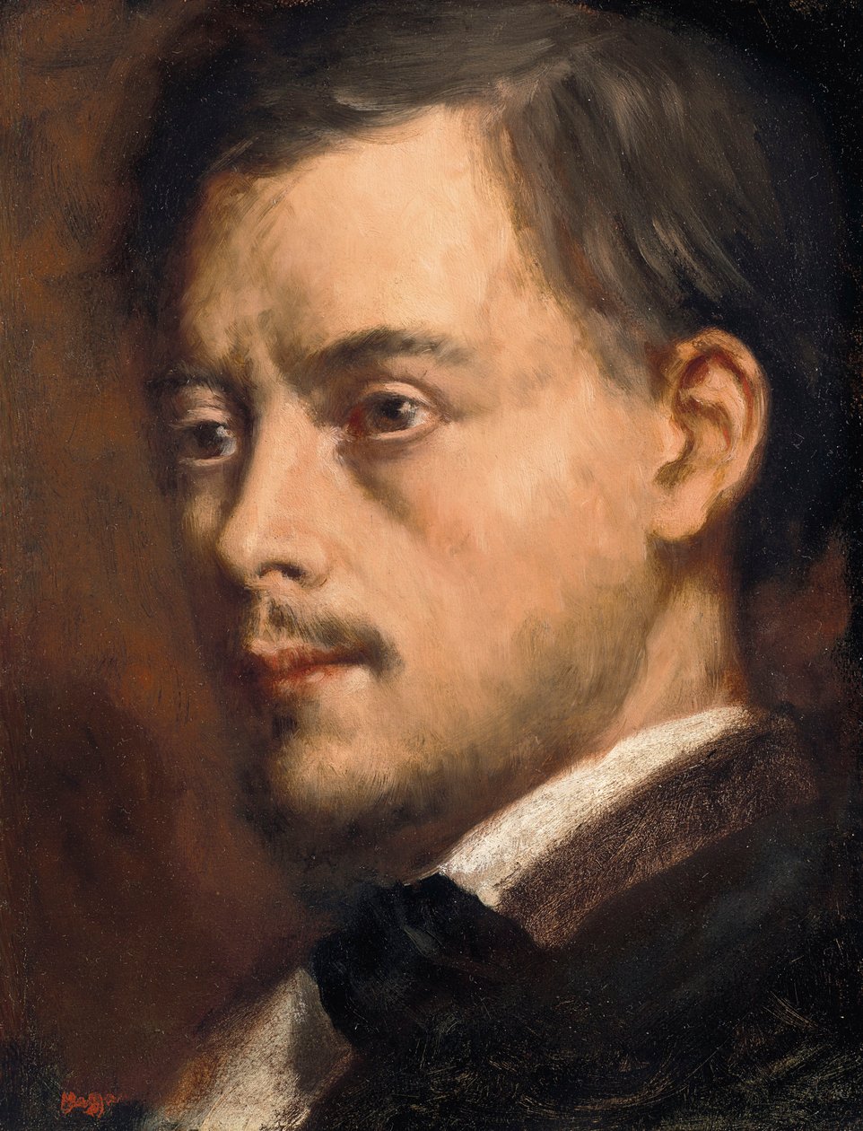 Cabeça de homem de Edgar Degas