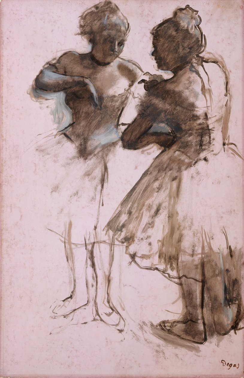Dois dançarinos, 1873. de Edgar Degas