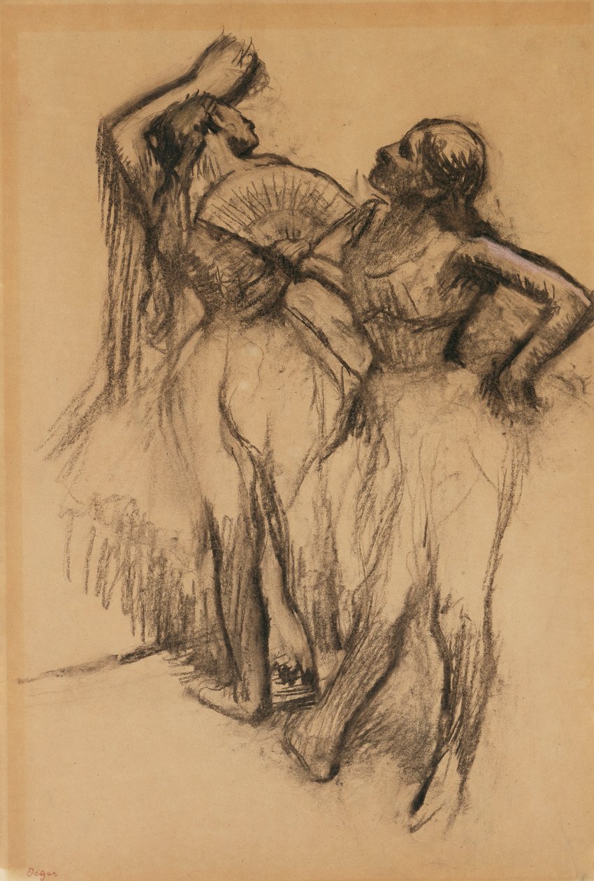 Dois dançarinos, 1888 de Edgar Degas