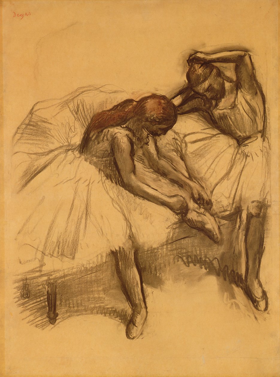 Dois dançarinos de 1905 de Edgar Degas