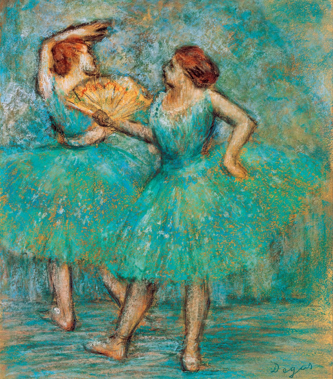 Dois dançarinos, c. 1905 de Edgar Degas