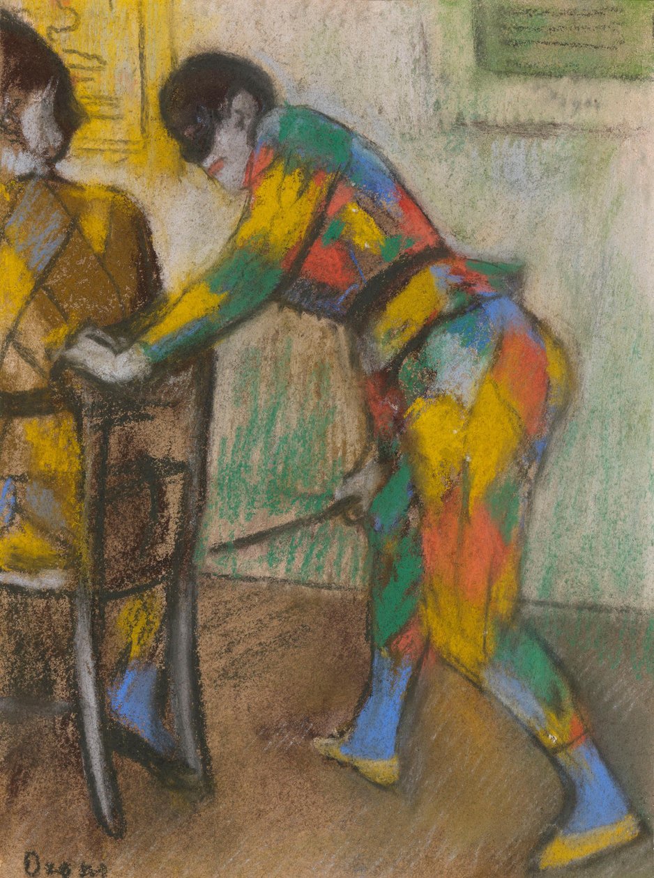 Dois arlequins de Edgar Degas