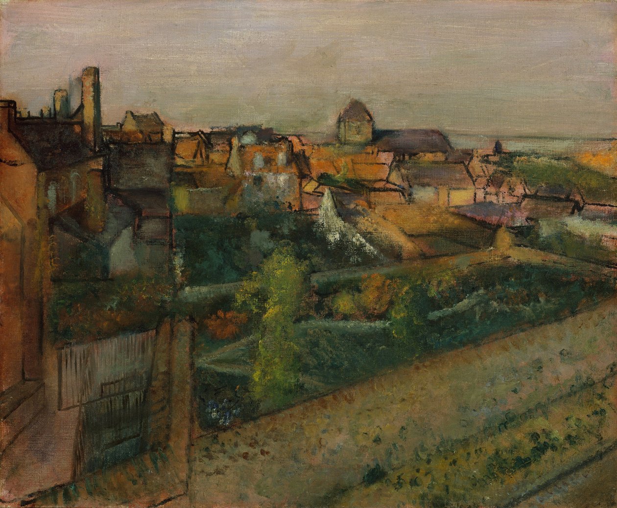Vista de Saint-Valery-sur-Somme, 1896-98 de Edgar Degas