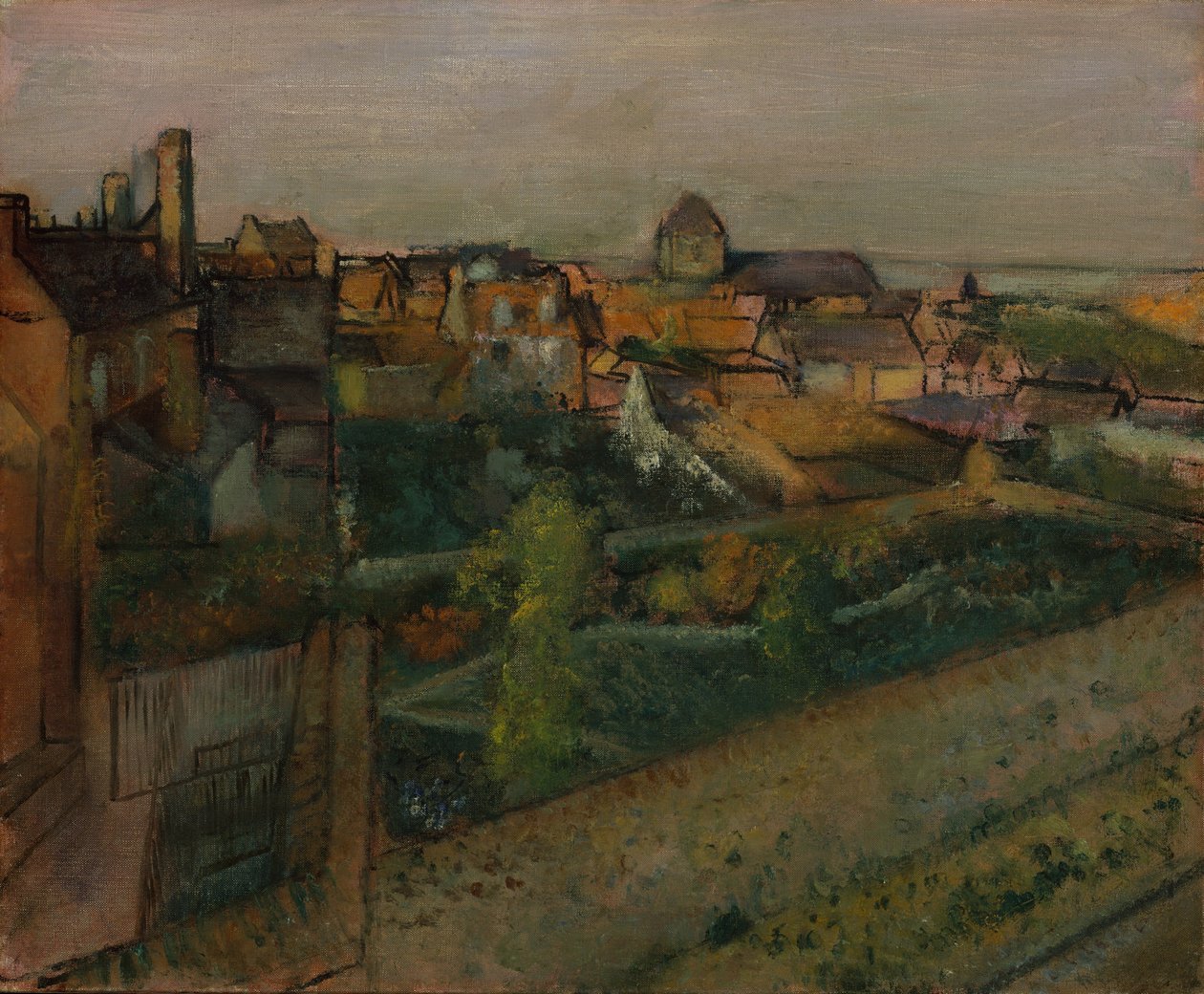 Vista de Saint-Valéry-sur-Somme, 1896-98. de Edgar Degas