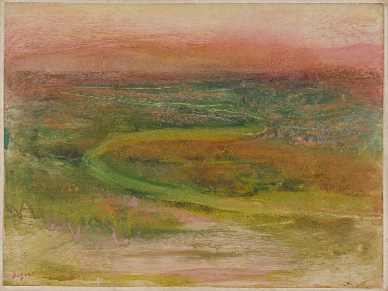 Rio sinuoso de Edgar Degas