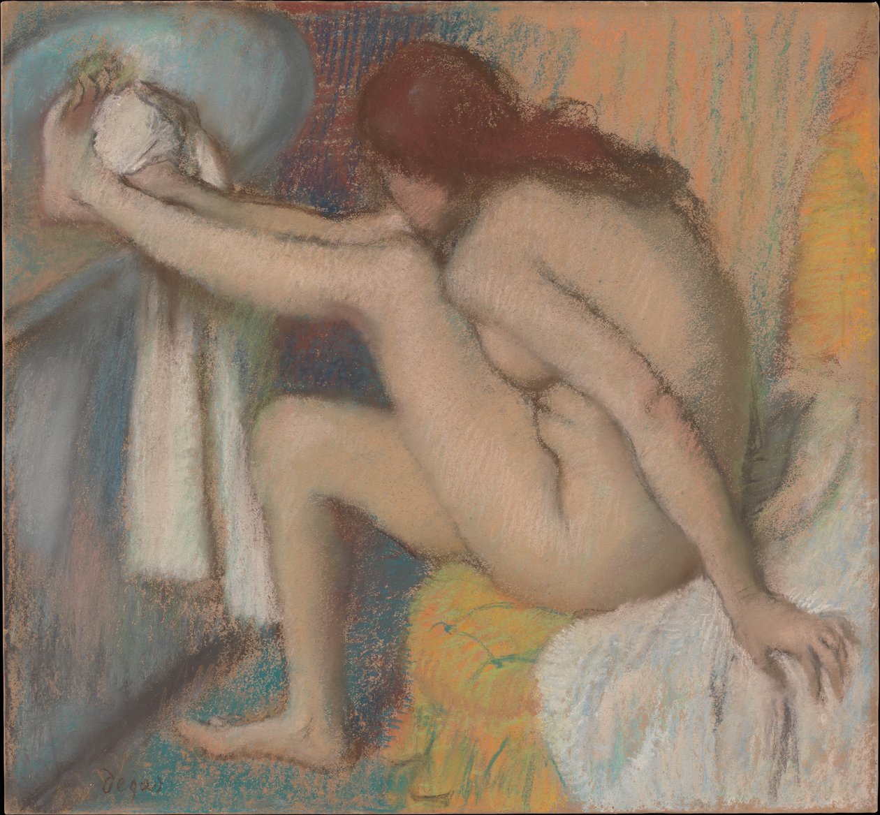 Mulher a secar o pé de Edgar Degas