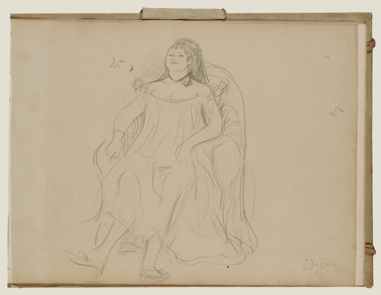 Mulher sentada de Edgar Degas