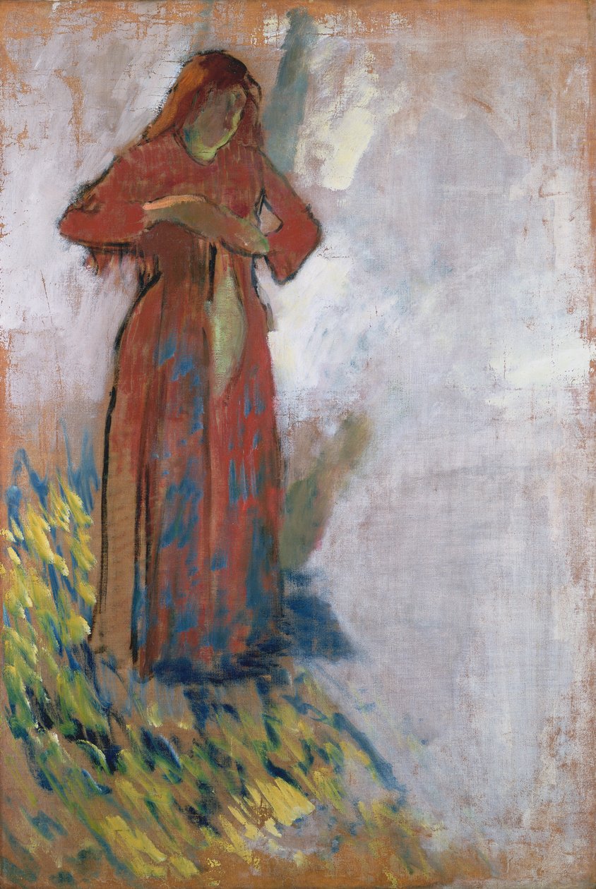 Mulher, despindo de Edgar Degas