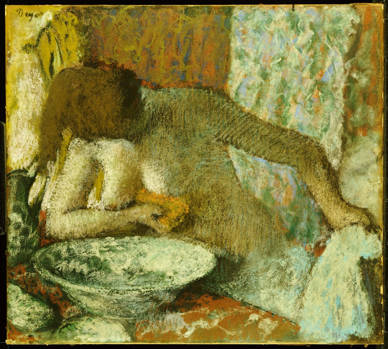 Mulher em seu banheiro, c.1897 de Edgar Degas