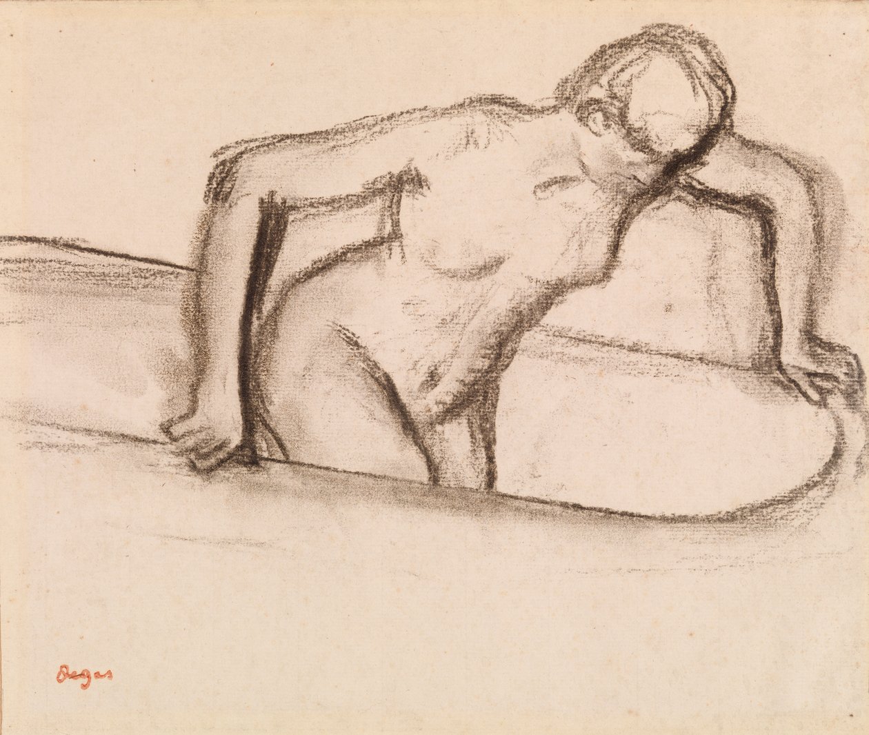 Mulher na banheira de Edgar Degas