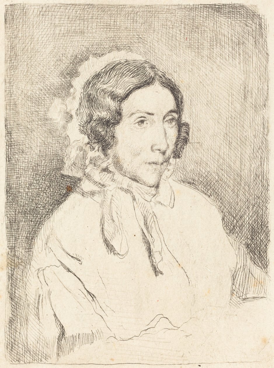 Mulher de boné com babados (Dame agée) de Edgar Degas