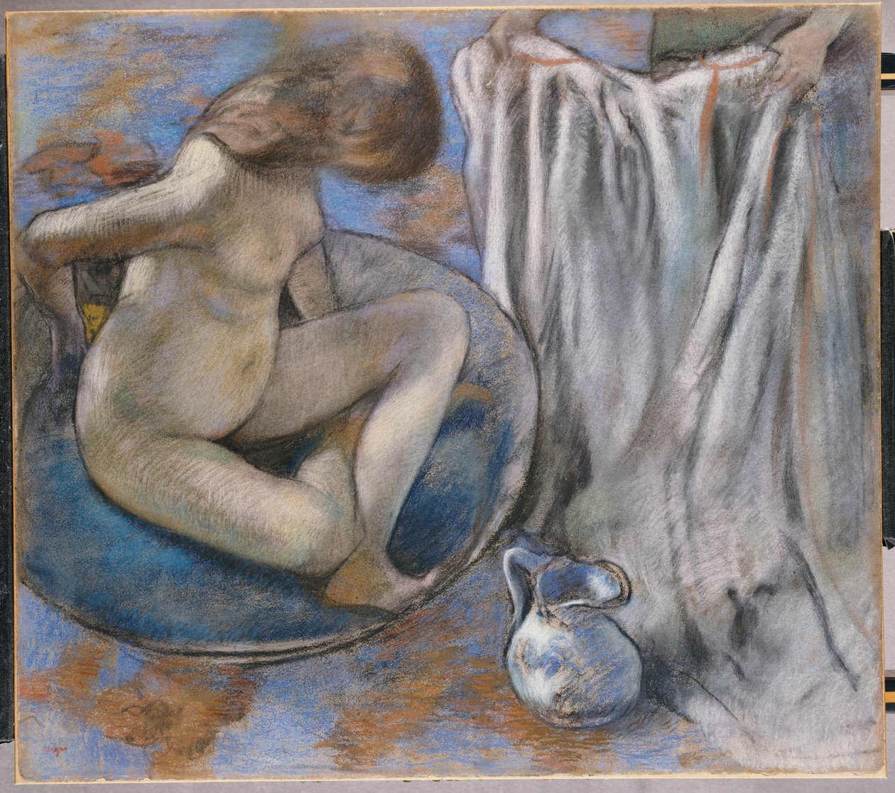 Mulher na banheira, 1884 de Edgar Degas