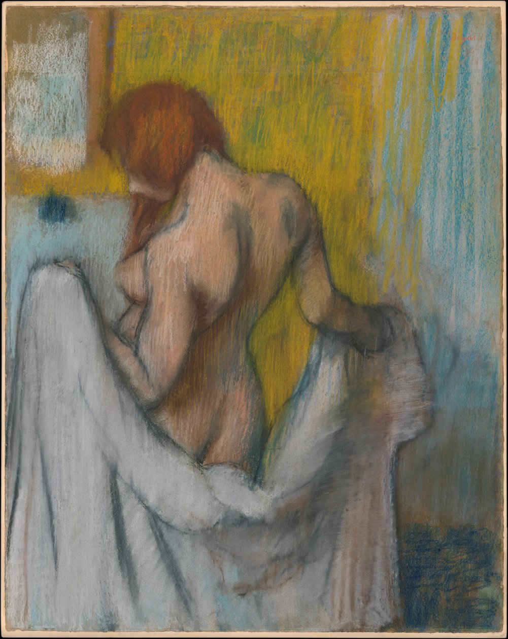 Frau mit einem Handtuch de Edgar Degas