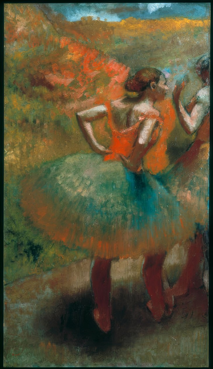 Dois bailarinos de Edgar Degas